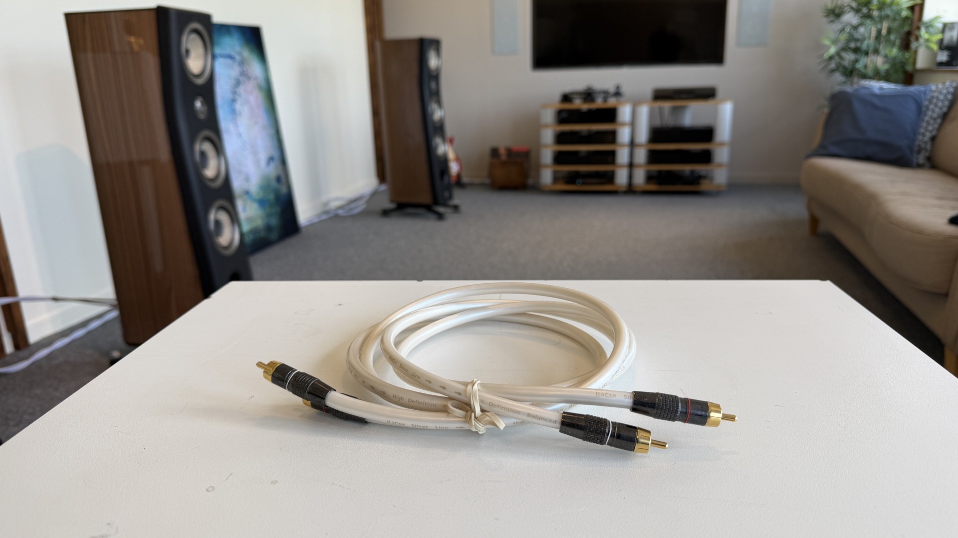 KaCsa Silver Line RCA - Begagnad siglankablar