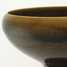 Berndt Friberg (1969) Unique Brown/Yellow Bowl 11 cm