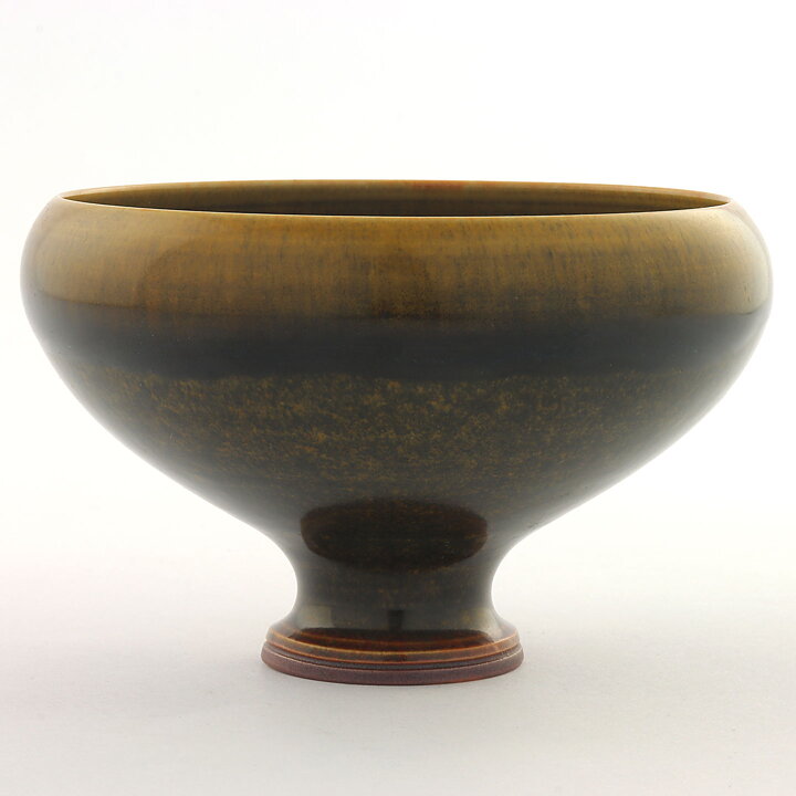 Berndt Friberg (1969) Unique Brown/Yellow Bowl 11 cm