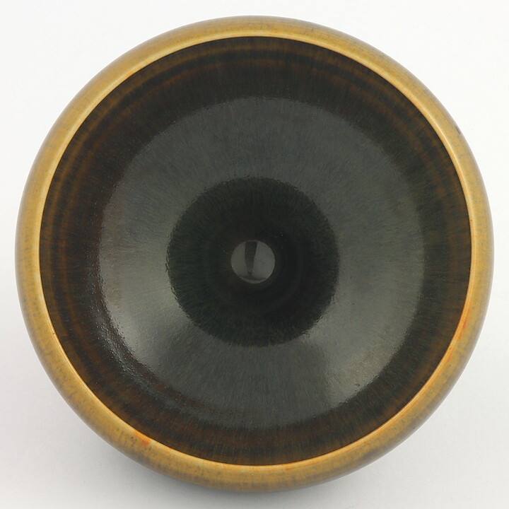 Berndt Friberg (1969) Unique Brown/Yellow Bowl 11 cm