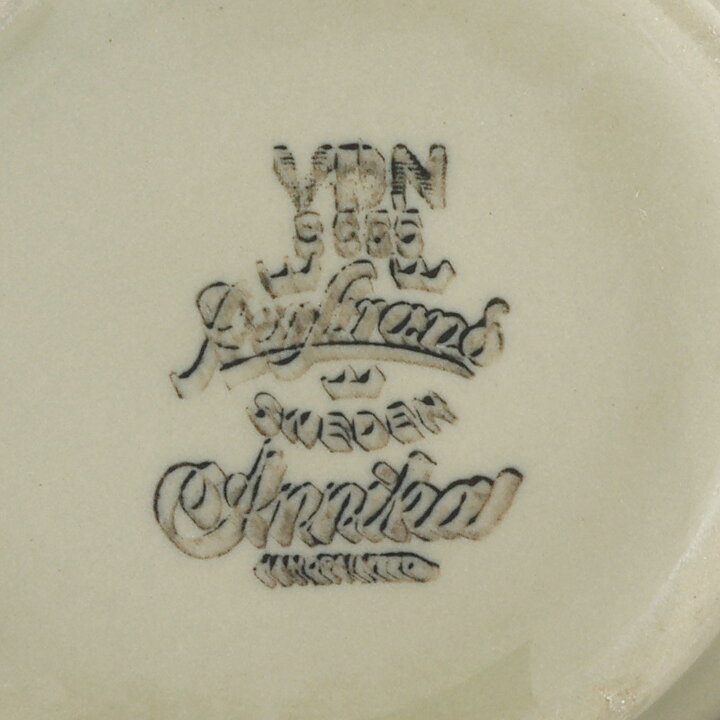 マリアンヌ・ウェストマン  Annikaシリーズ  ティーカップ  茶/オレンジ色の装飾  11.5cm  1972年  (ソーサーなし)  [サンプル画像] 