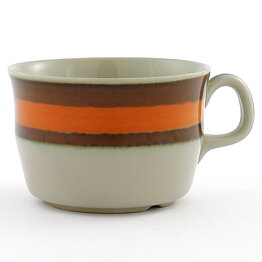 Marianne Westman (Annika 1972) Coffee Cup with Brown/Orange Decor 10,5 cm (No Saucer)  [Sample Images]  (II)