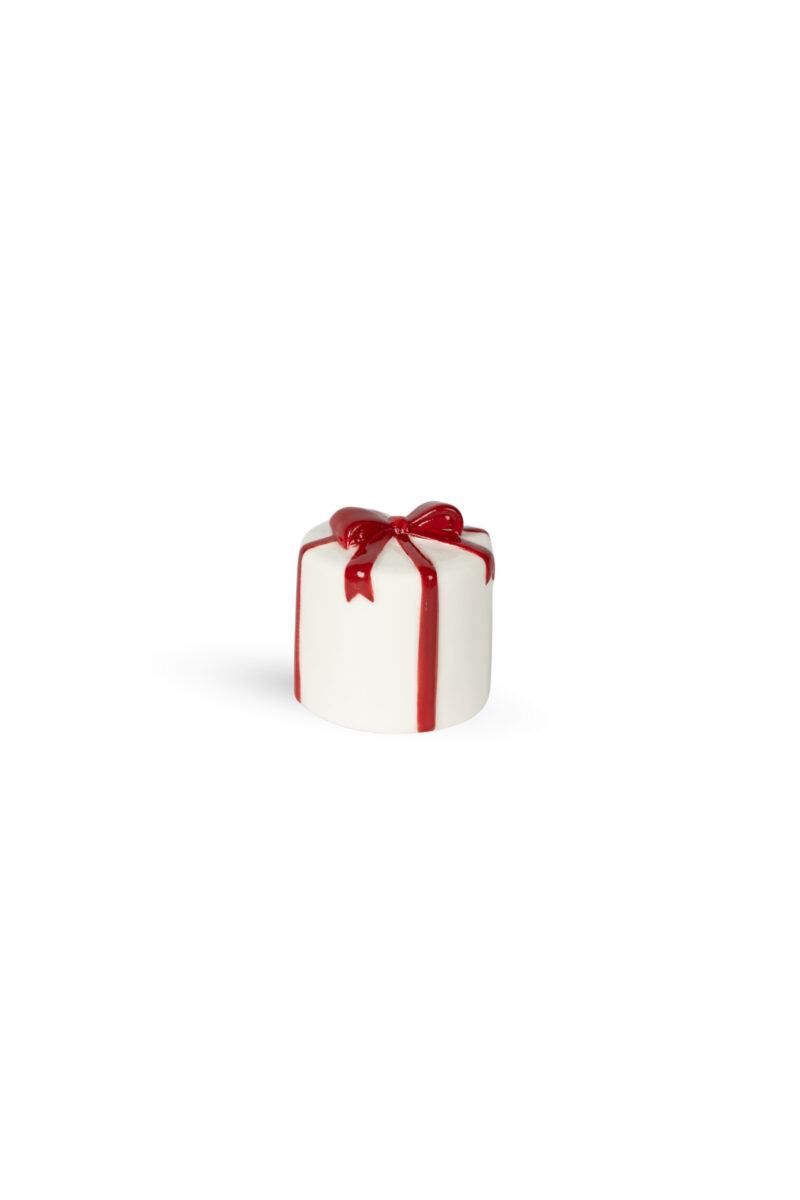 Kramhult - Round decoration - Package - Red/White 4 x 4 x 4 cm - 4