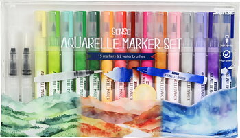 Aquarelle marker set 15-P, Giftbox