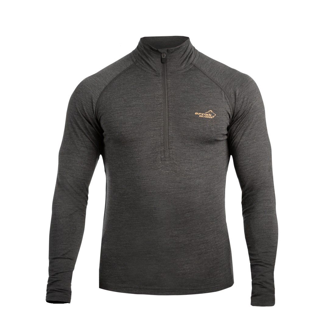 Arrak Outdoor Awesome Wool Tee -miesten paita, antrasiitti, XL