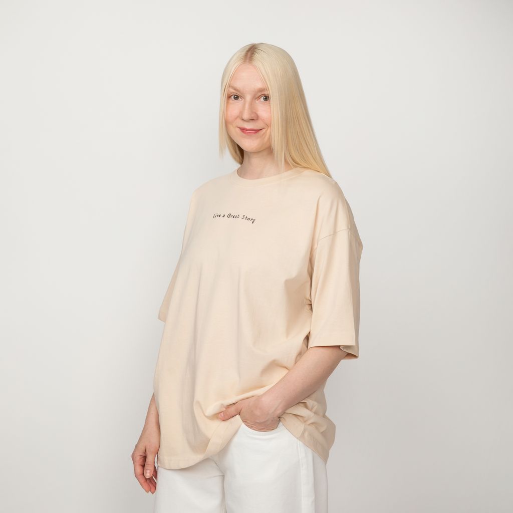 Mumin Dam T-shirt - Dream Big Sand - 3