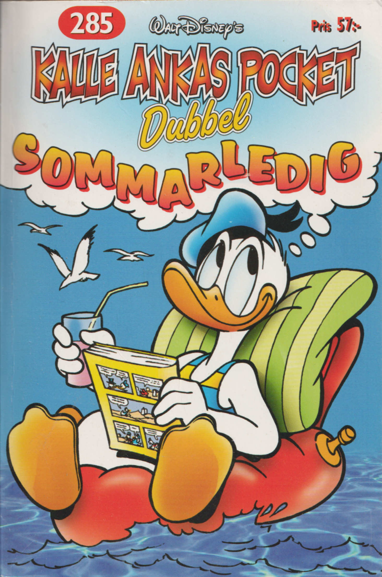 Kalle Ankas Pocket 285 Sommarledig, begagnad A2