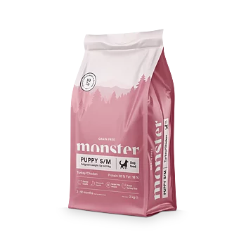 Monster Dog GF Puppy sm/med Turkey/ chick 12 kg