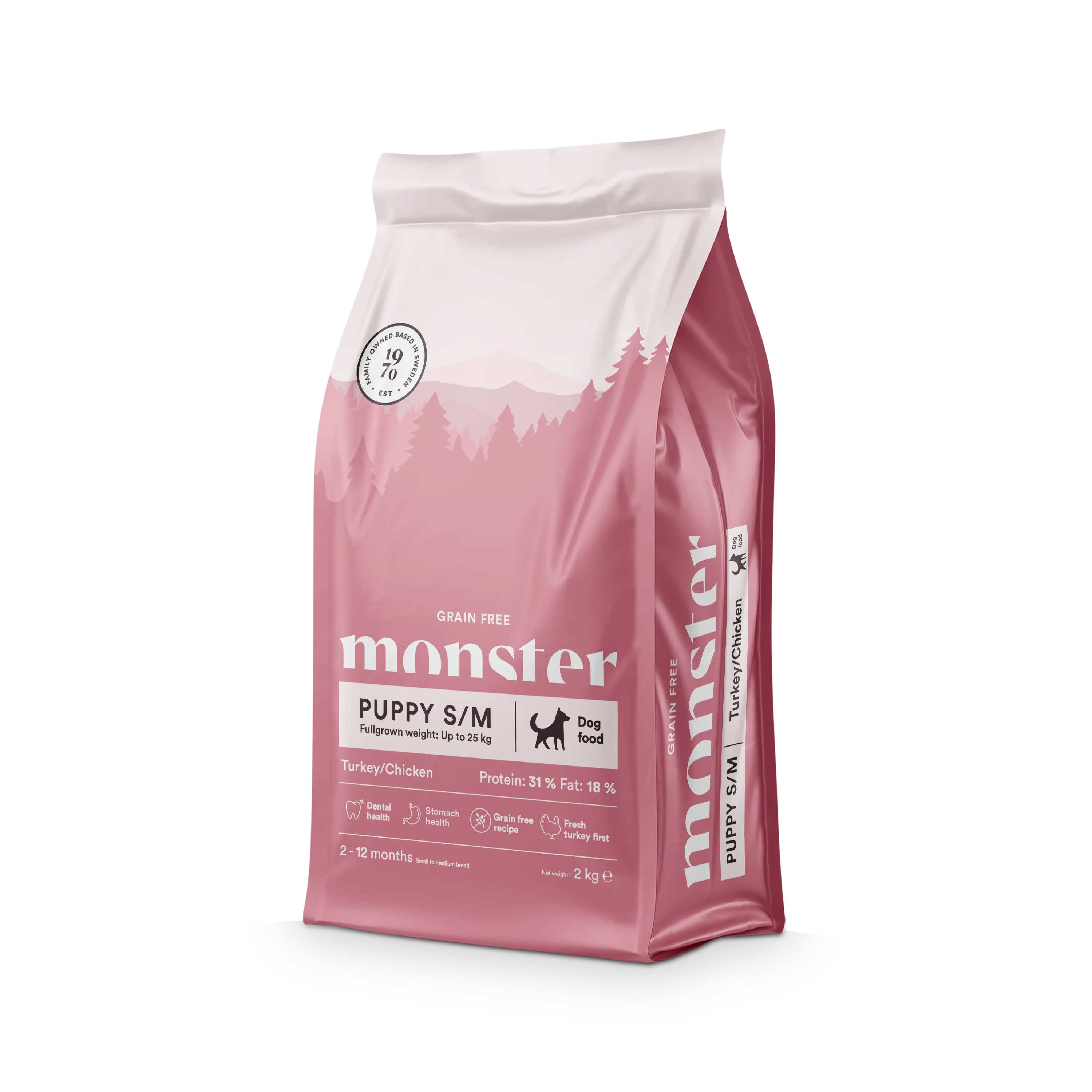 Monster Dog GF Puppy sm/med Turkey/ chick 2 kg
