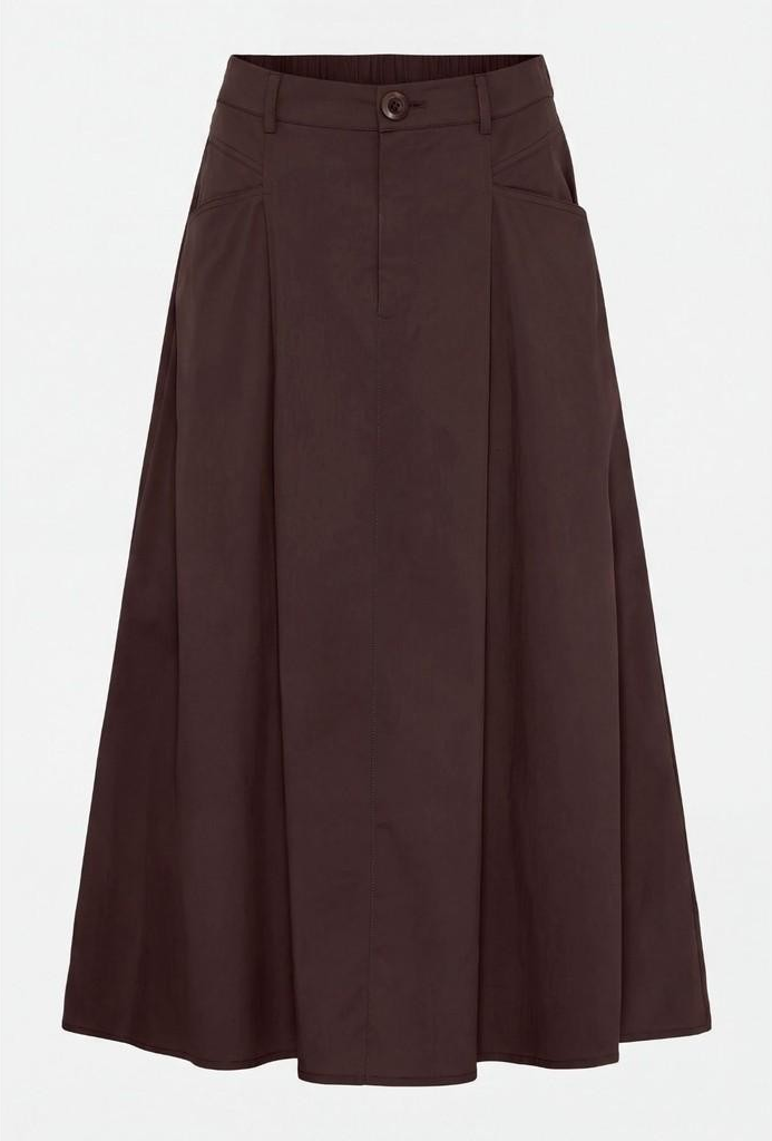 Sigga Long Skirt - Dark Brown - Isay