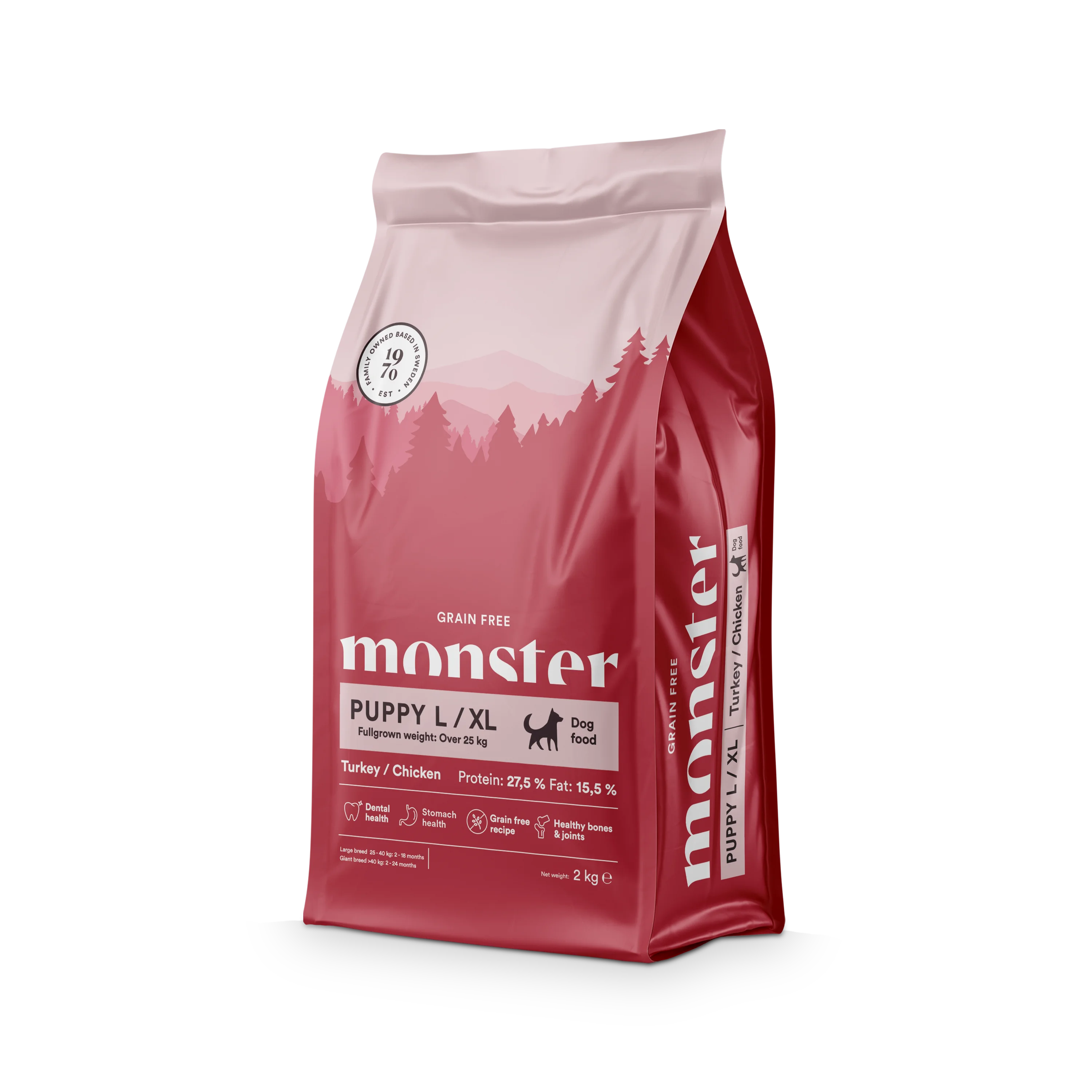 Monster Dog GF Puppy L/XL Turkey/Chick 12 kg