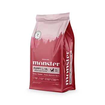 Monster Dog GF Puppy L/XL Turkey/Chick 2 kg