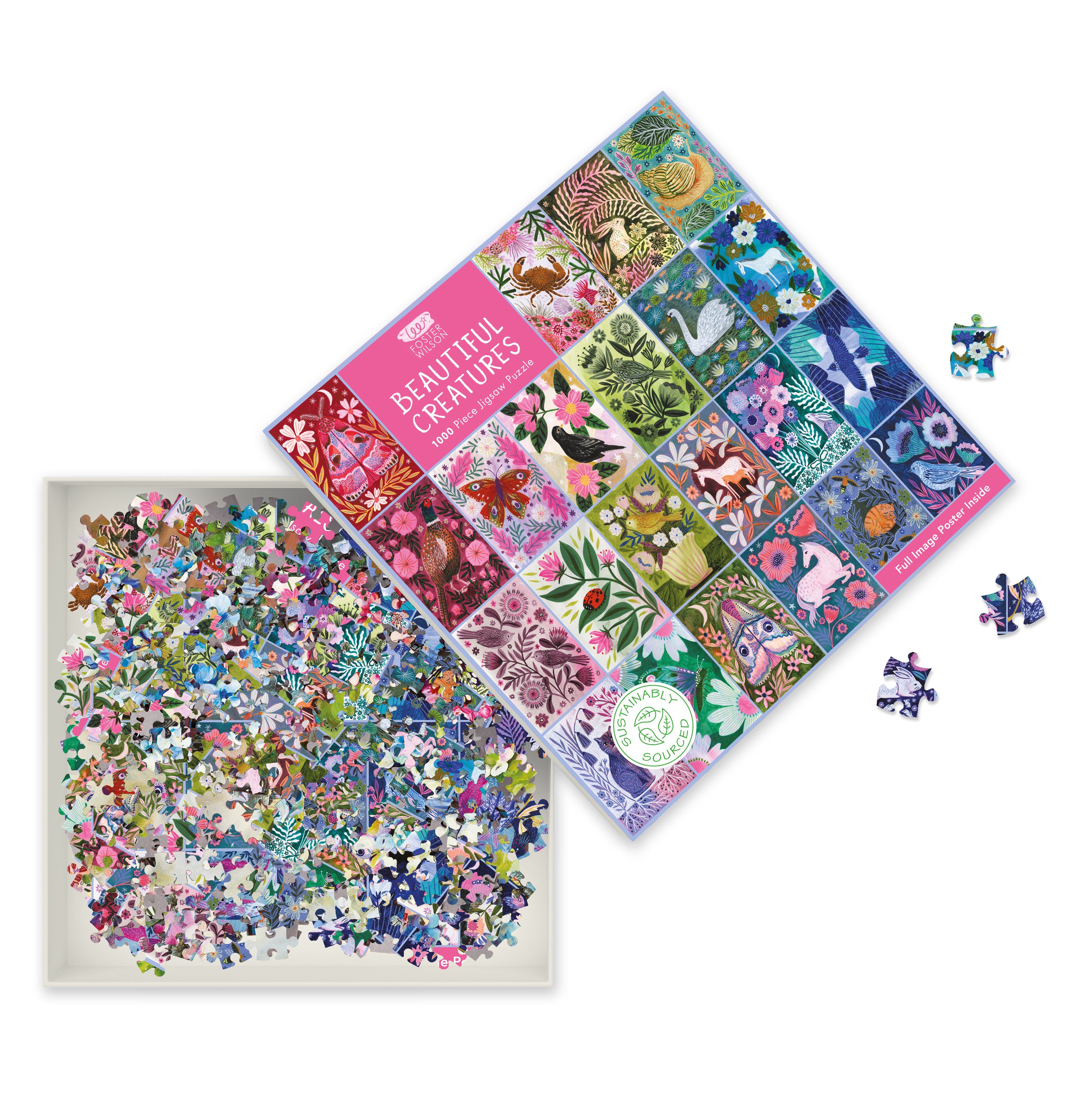 Lee Foster-Wilson: Beautiful Creatures, 1000 Piece Puzzle - 7
