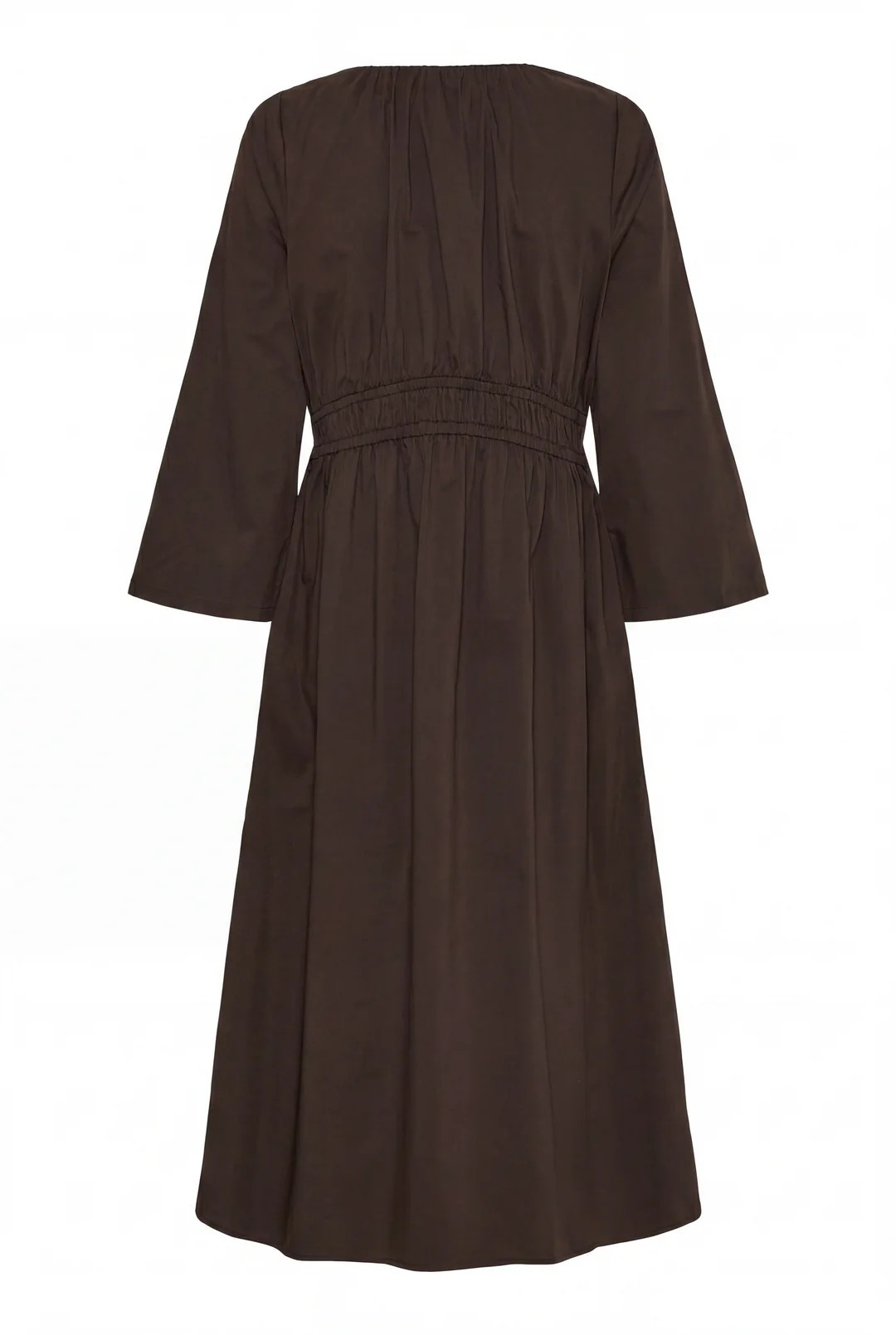 Sigga Sleeve Dress - Dark Brown - Isay - 4