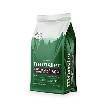 *Nyhet* Monster Dog GF Singles Lamb Small Bites 12 kg