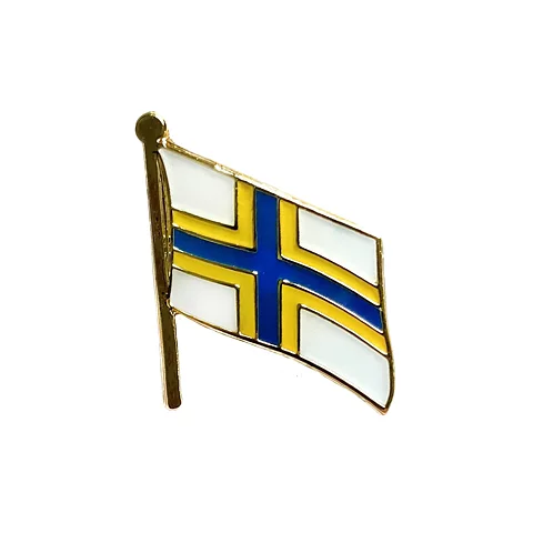 Double-flag brooch (Swedish-Finnish)