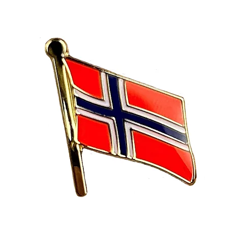   Brosch Norsk Flagga