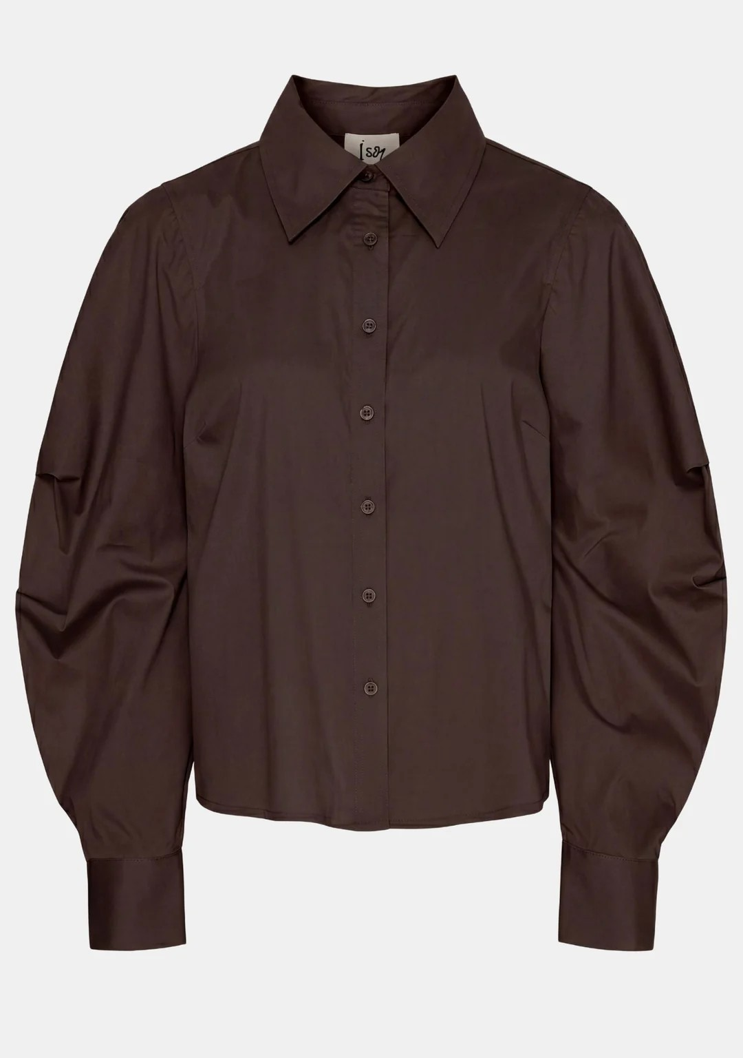 Sigga Sleeve Shirt - Dark Brown - Isay - 4