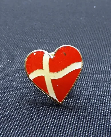 Denmark heart pin