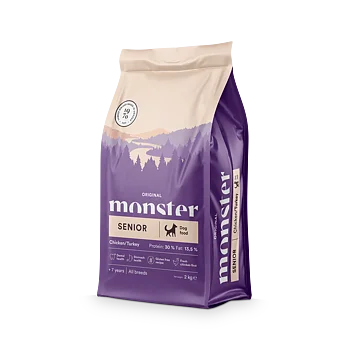 *Nyhet* Monster Dog Orig. Senior Chick/Turkey 2 kg