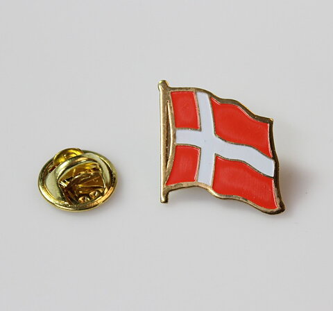 Denmark flag brooch