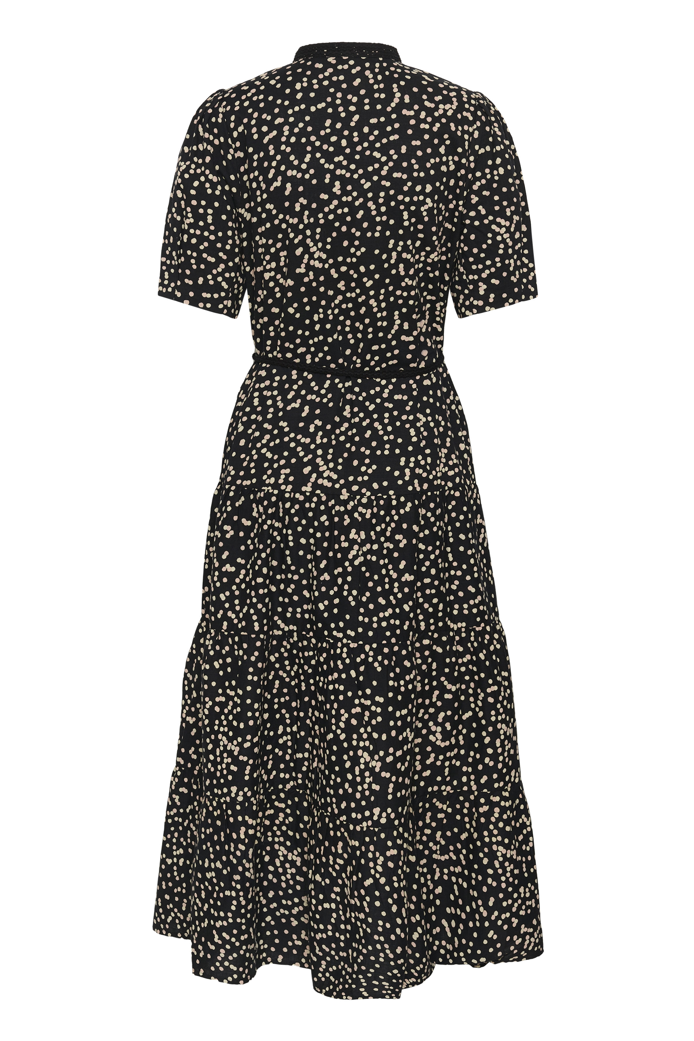 CRMio Dress Black Rose Dot Rosaprickig svart klänning - 5