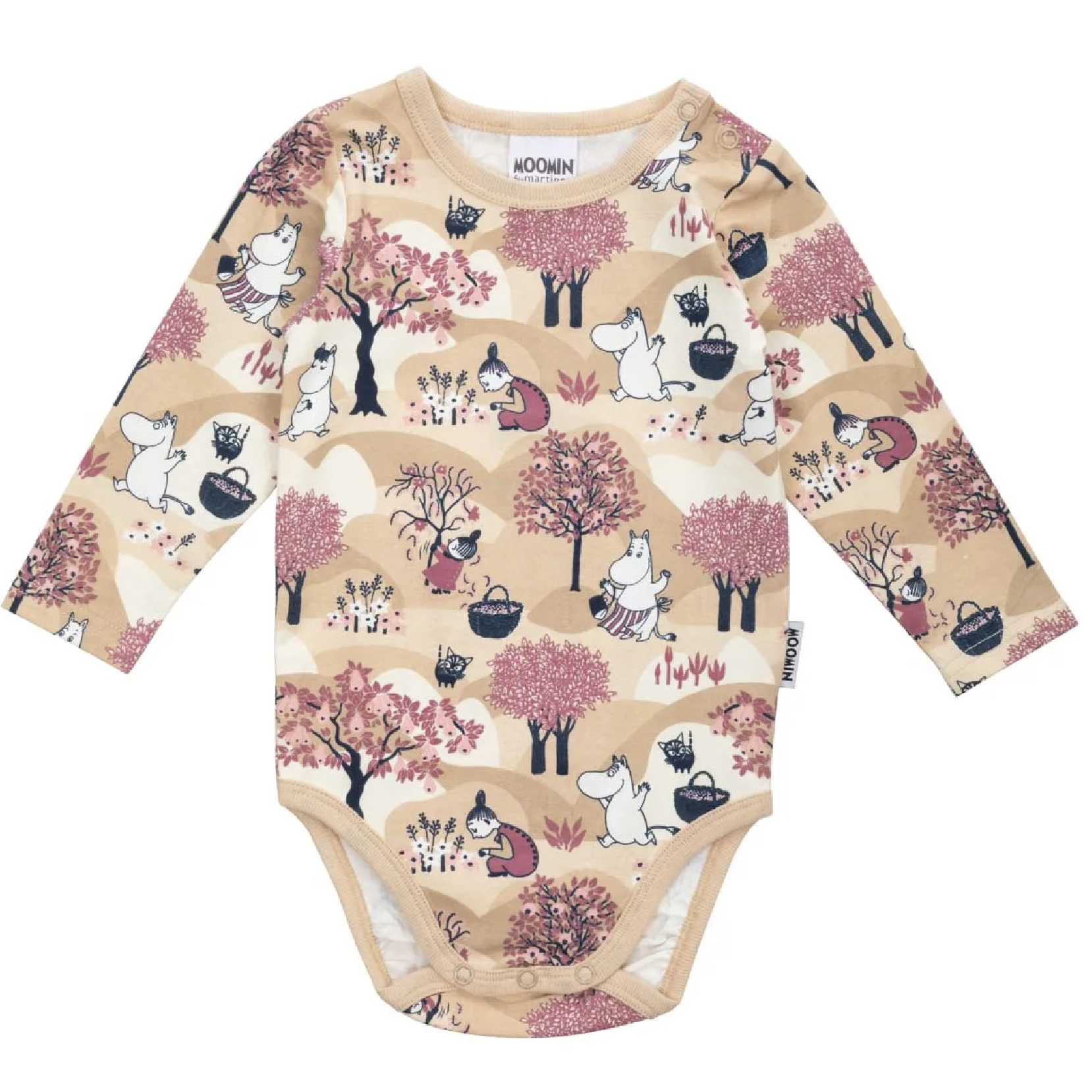 Mumin Bebis Body - Fruktskörd Beige