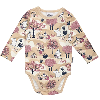 Mumin Bebis Body - Fruktskörd Beige