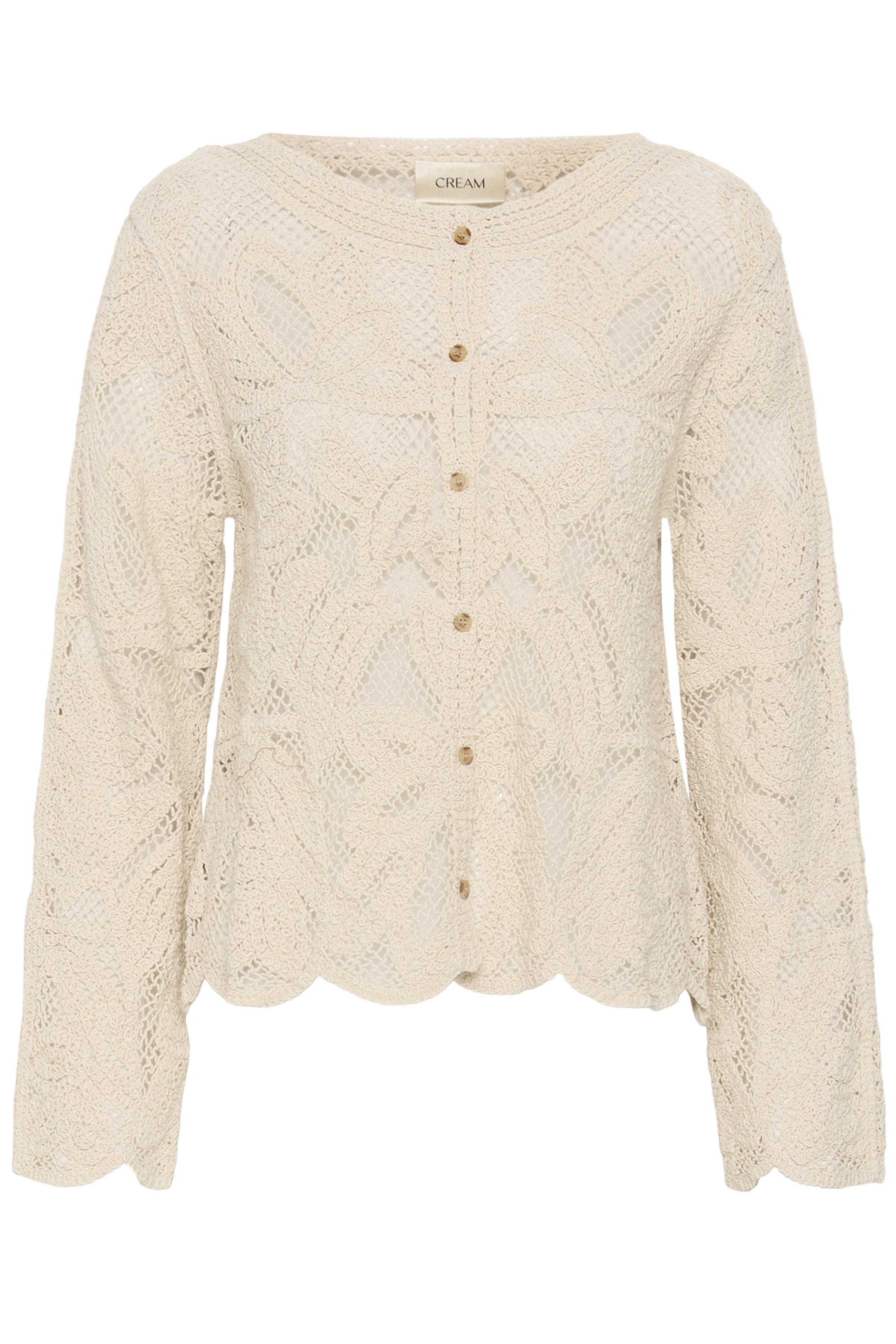 CRRelon Cardigan Nature undyed color Stickad Kofta - 6