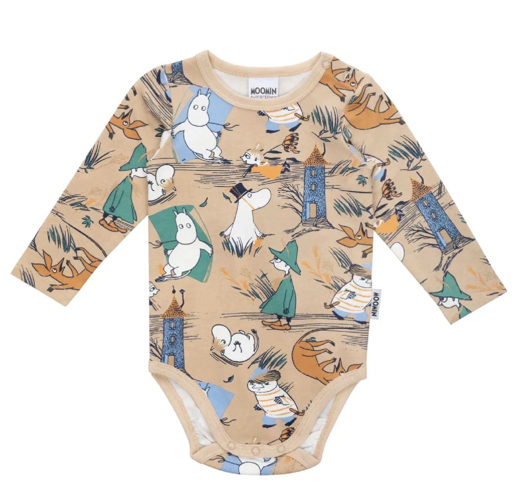 Mumin Bebis Body - Storm Beige