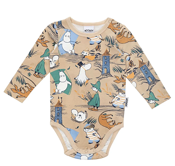 Mumin Bebis Body - Storm Beige