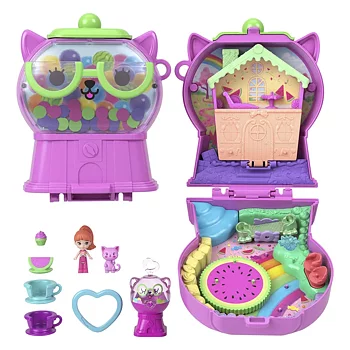Polly Pocket Core Compact Watermelon Gumball Kitty