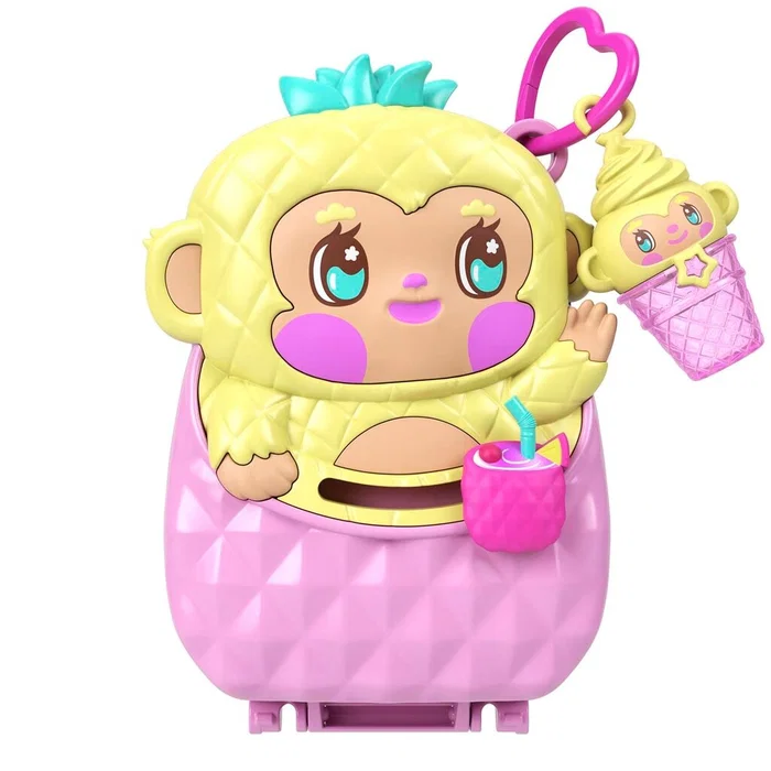 Polly Pocket Core Compact Pineapple Monkey Colada