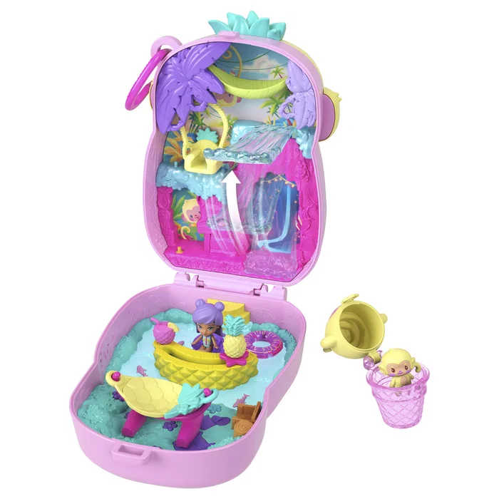 Polly Pocket Core Compact Pineapple Monkey Colada - 5