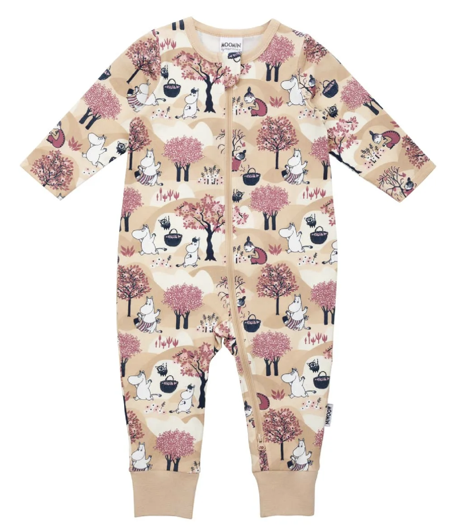 Mumin Bebis Pyjamas - Fruktskörd Beige