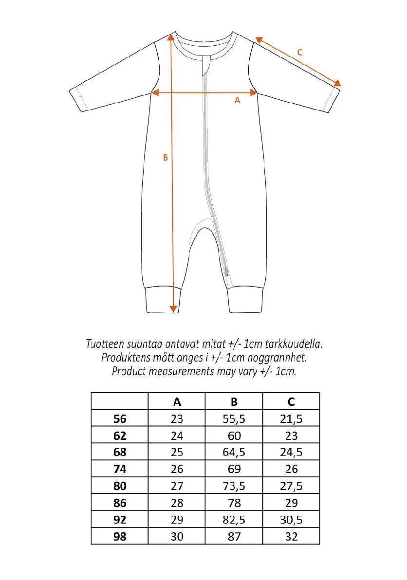 Mumin Bebis Velourpyjamas - Stinky Ljusgrå - 2