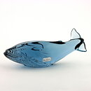 Paul Hoff (WWF 1982) Blue Glass Whale 18/8 cm (with Certificate)  [Sample Images]