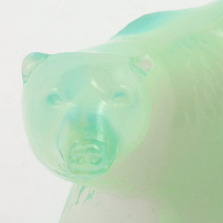 Paul Hoff (WWF 1985) White Glass Polar Bear 13/10 cm (with Certificate)  [Sample Images]