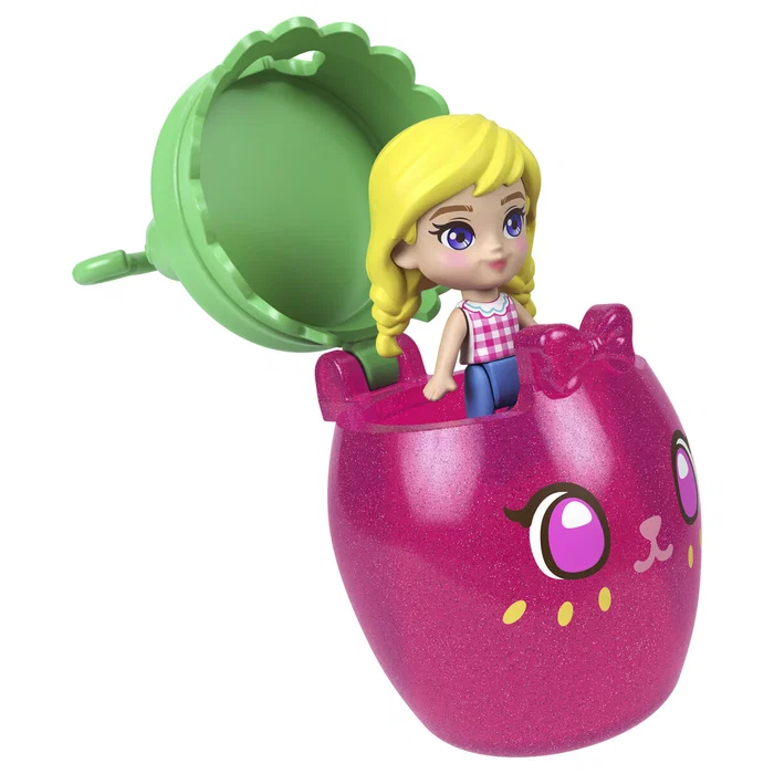  Polly Pocket Core Compact Strawberry Bunny Basket - 4