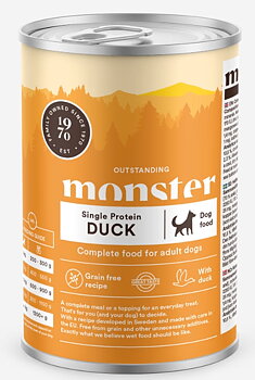 Monster Dog Adult Single Duck Burk 400 g