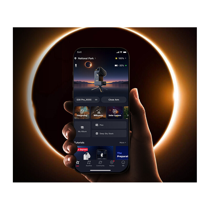 ZWO SEESTAR S30 PRO SMART TELESCOPE - SOLFÖRMÖRKELSEVERSION - 8