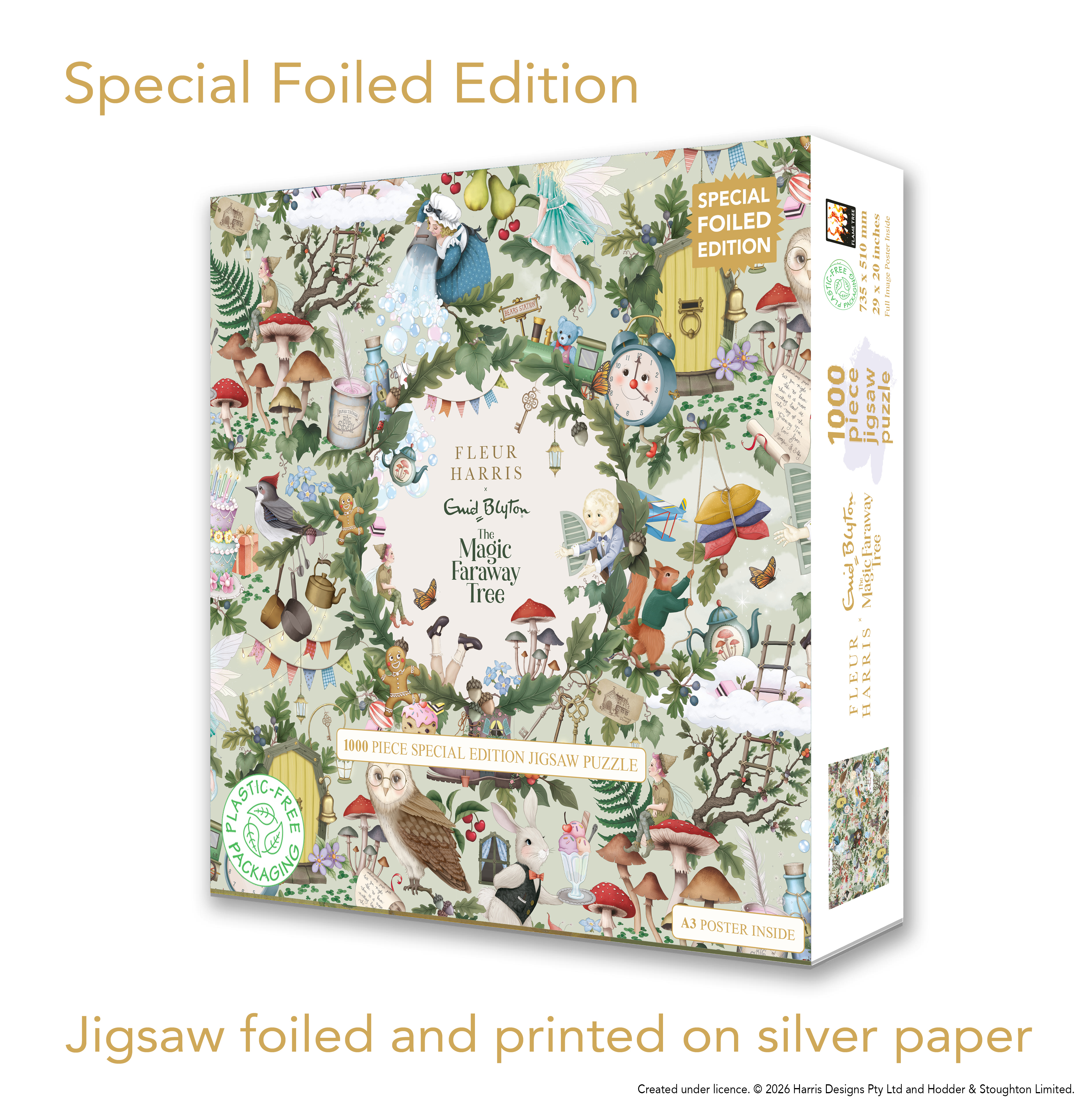 Enid Blyton & Fleur Harris: The Magic Faraway Tree, 1000 Piece Silver Foiled Puzzle - 2