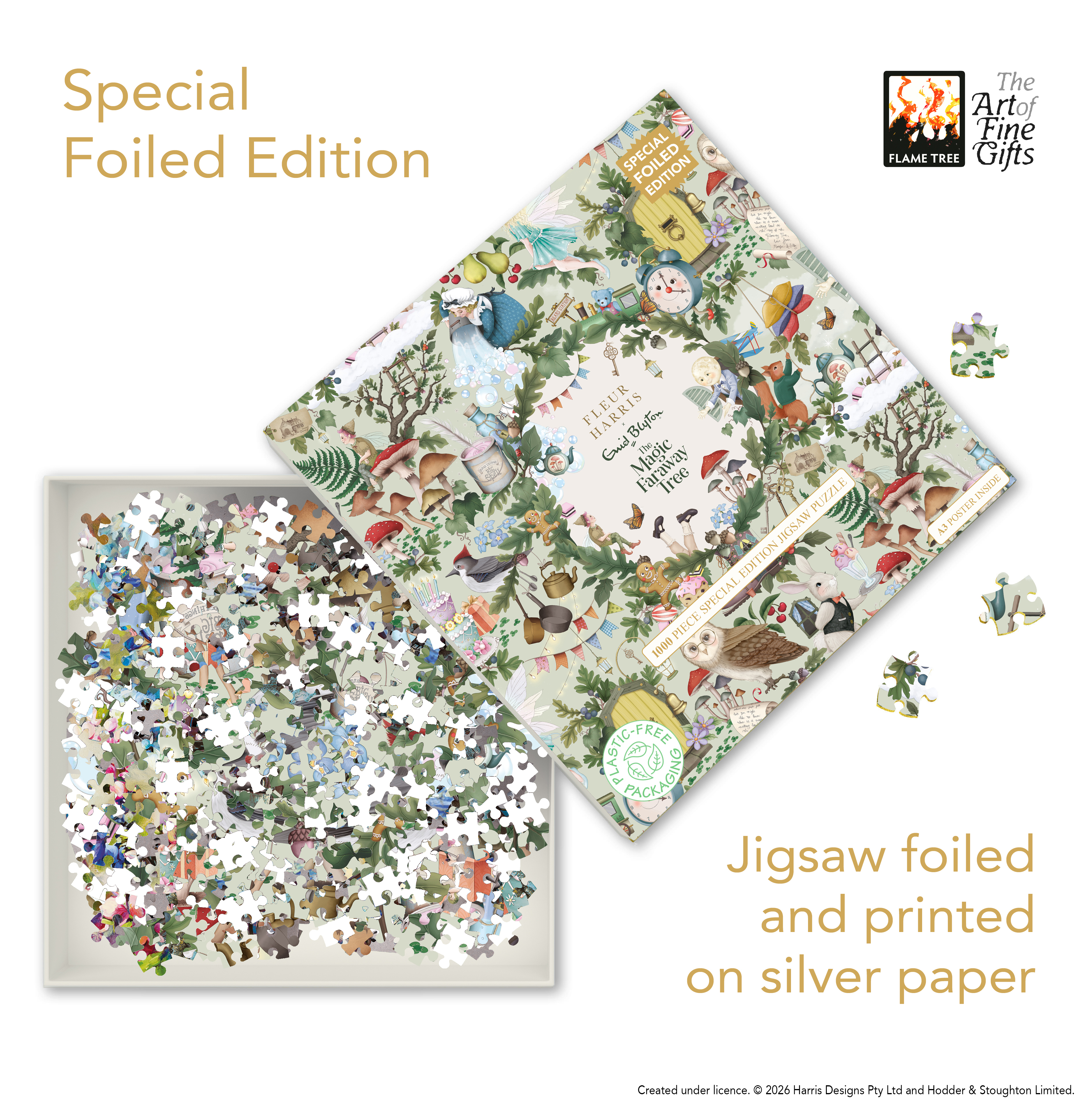 Enid Blyton & Fleur Harris: The Magic Faraway Tree, 1000 Piece Silver Foiled Puzzle - 3