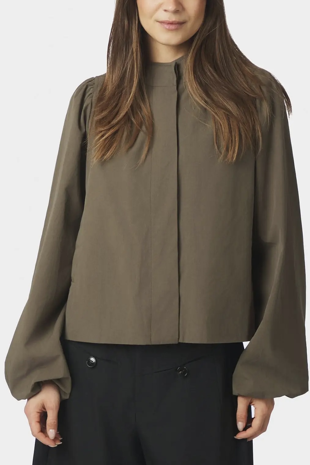 Neo Noir  - Tirsa Twill Jacket Army - 3