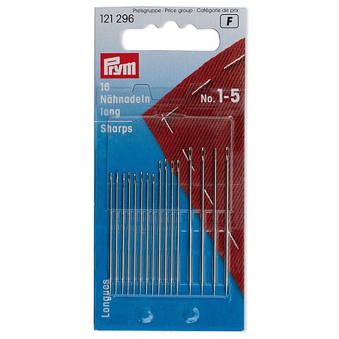  Sewing needles No. 1–5, assorted