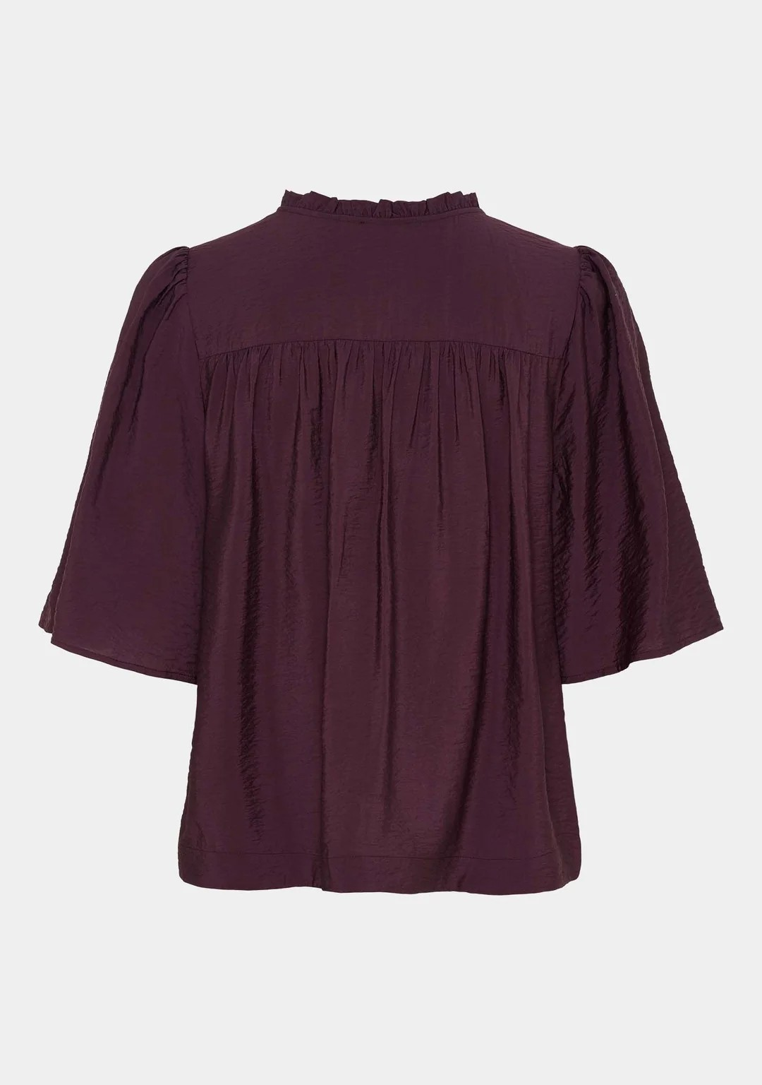 Nova S/S Blouse - Aubergine - Isay  - 5