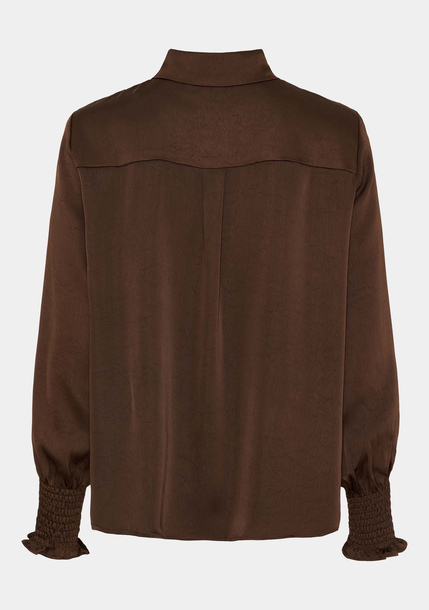 Nanina Smock Shirt - Dark Brown - Isay - 5