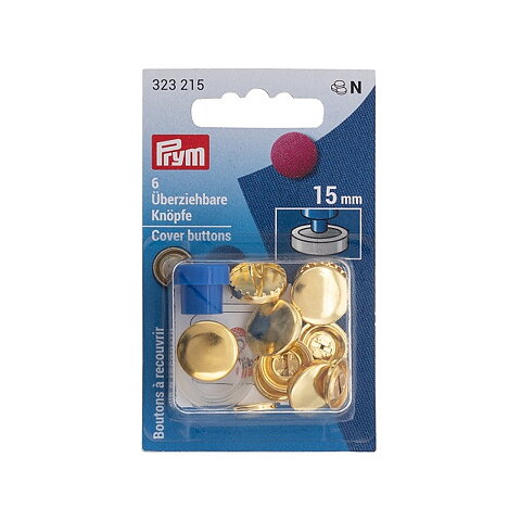 KNAPPFORMAR 15 MM GULD