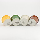 Stig Lindberg (1960s) Four Colorful Jars with Cork Lids (3)