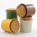 Stig Lindberg (1960s) Four Colorful Jars with Cork Lids (3)
